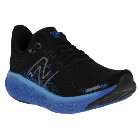 T nis New Balance 1080 V12 Preto e Azul Masculino T nis