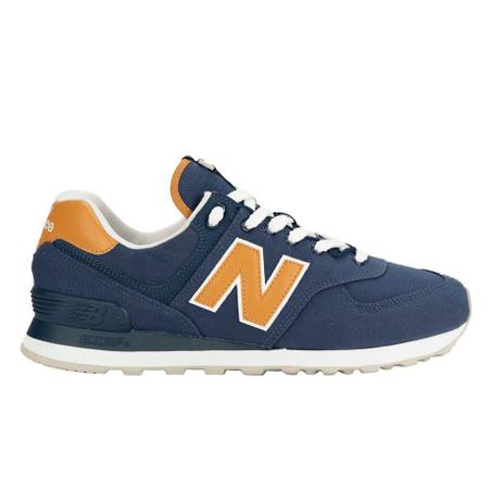 Tenis new balance 574 masculino clearance azul