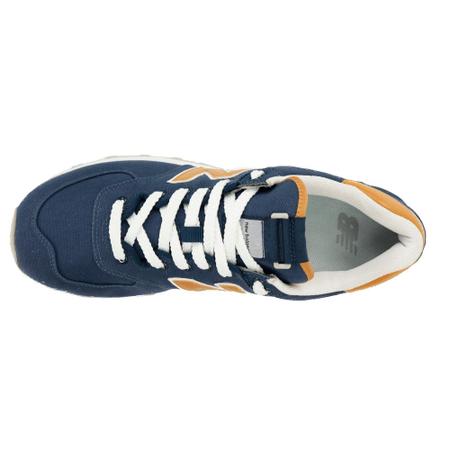 New balance 574 azul e laranja cheap
