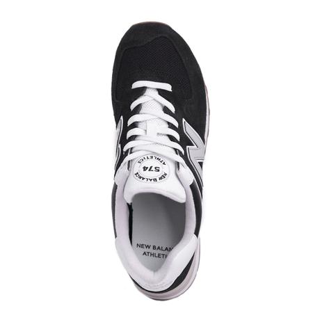 New balance 574 top preto e branco