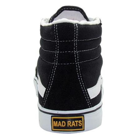 Tênis Mad Rats Top Skate Cano Alto Quadriculado - Preto