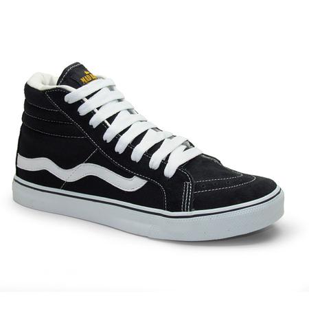 Tênis Old School Branco Mad Rats Hi Top PU Oficial