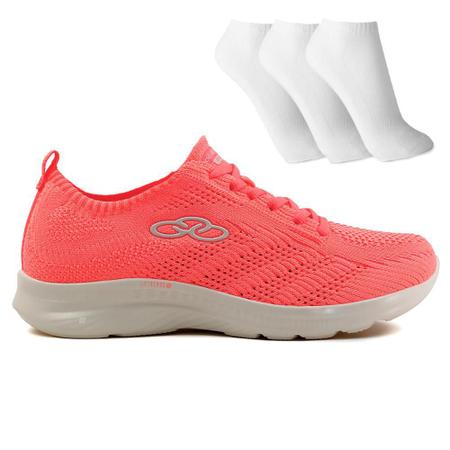 T nis Olympikus 130G Ultraleve 3 Pares de Meia T nis Esportivo