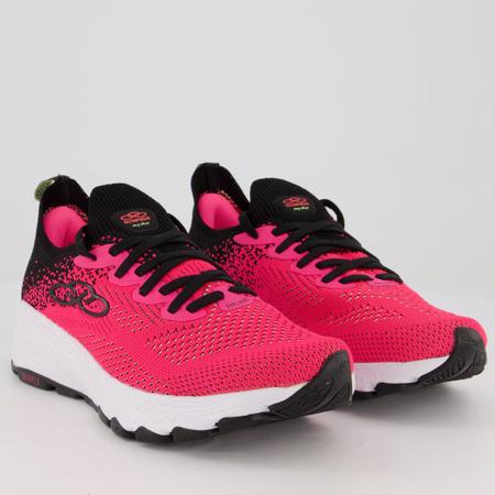 T nis Olympikus A o Feminino Rosa e Preto T nis de Corrida