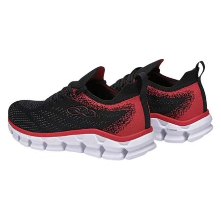 Tênis Olympikus Cygnus Caminhada Preto e Vermelho - Masculino Imagem de Tênis Olympikus Cygnus Caminhada Preto e Vermelho - Masculino
