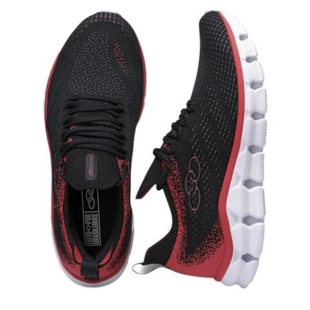 Tênis Olympikus Cygnus Caminhada Preto e Vermelho - Masculino Imagem de Tênis Olympikus Cygnus Caminhada Preto e Vermelho - Masculino