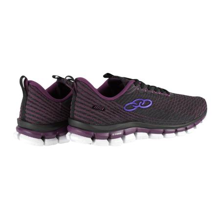 T nis Olympikus Estilo 145 Preto e Roxo Feminino T nis