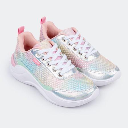 Tênis Pampili Infantil Feminino Nalu Sereia - Rosa 658008 Imagem de Tênis Pampili Infantil Feminino Nalu Sereia - Rosa 658008