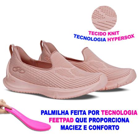 Imagem de Tênis Para Malhar Esportivo Feminino Olympikus Lev Treinos Com Amortecedor Respirável Flexível Leve