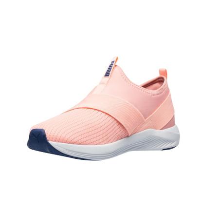 Puma feminino top rosa e azul
