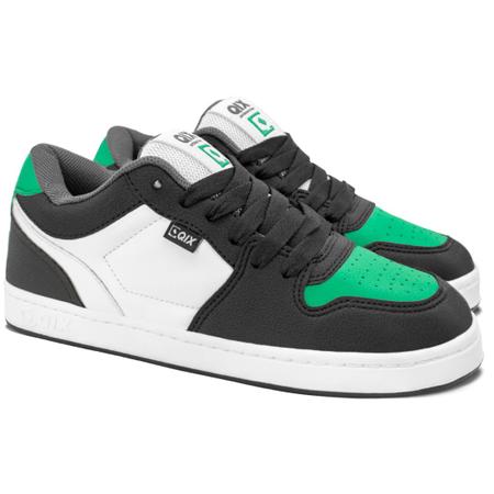 Imagem de Tênis Qix Skate Urban Low Preto Verde  Branco