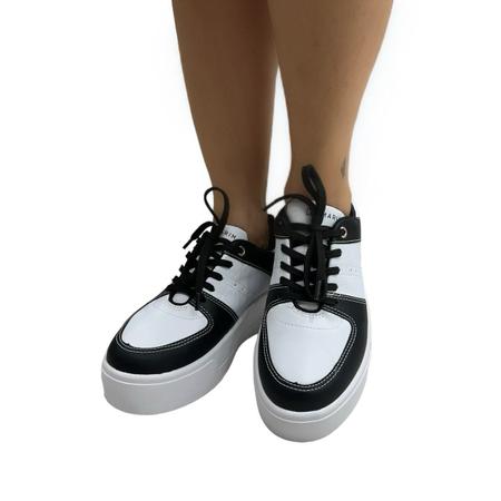 Imagem de Tênis Ramarim 2484102 Cadarço Plataforma Flatform Original Feminino