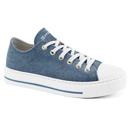 Tenis denim store jeans feminino