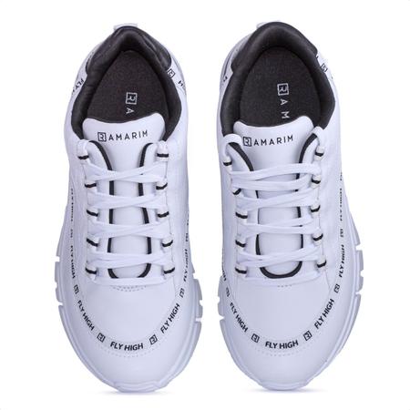 Tênis Ramarim Fly High Branco e Preto - Feminino Imagem de Tênis Ramarim Fly High Branco e Preto - Feminino