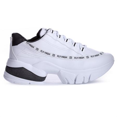 Tênis Ramarim Fly High Branco e Preto - Feminino Imagem de Tênis Ramarim Fly High Branco e Preto - Feminino