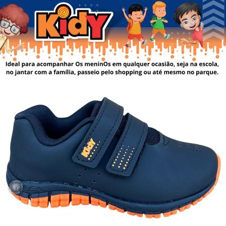 Imagem de Tênis Sem Cadarço Infantil Masculino Calce Fácil Para Menino Kidy Flex 164031