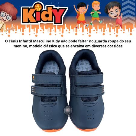 Imagem de Tênis Sem Cadarço Infantil Masculino Calce Fácil Para Menino Kidy Flex 164031