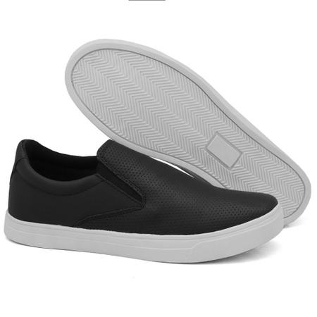 Imagem de Tênis Slip On By Jack com Elástico Sola Borracha Reta Estiloso e Confortável