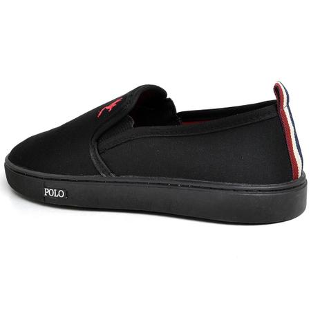 Imagem de Tênis Slip On Casual Masculino Polo Blu Lona Conforto Macio