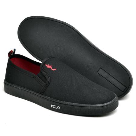 Imagem de Tênis Slip On Casual Masculino Polo Blu Lona Conforto Macio