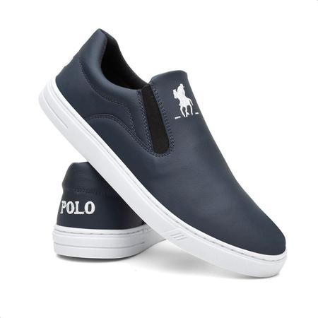 Imagem de Tênis Slip On Casual Polo Masculino Extra Macio + Carteira