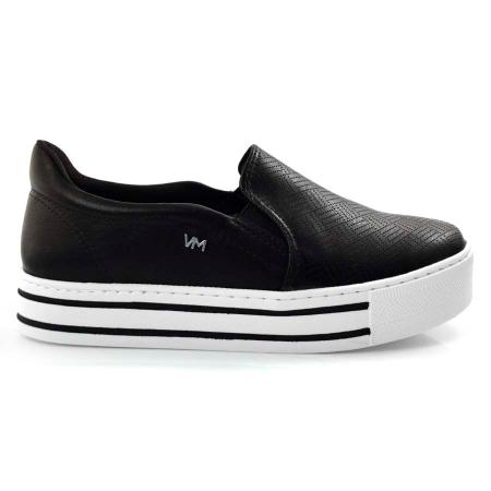 T nis Slip On Flatform Feminino Via Marte Preto 23 8601 01