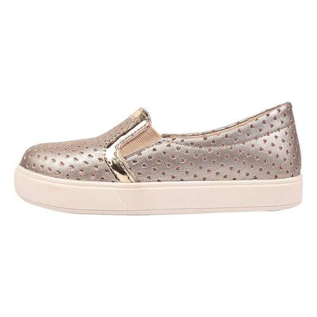 Tênis Slip On Infantil Menina Corações Vazados Dourado - Moda Feminina -  Magazine Luiza