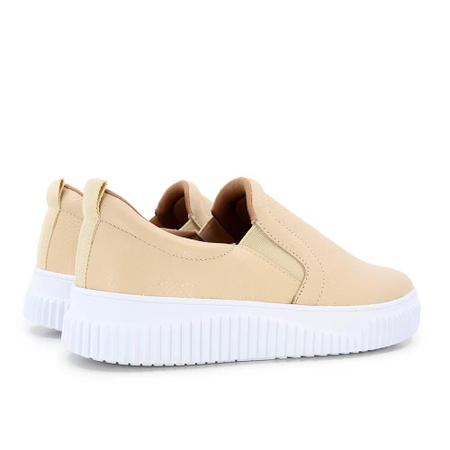 Imagem de Tênis slip on salto médio feminino usaflex couro relax catalano