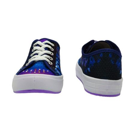 Tenis star chic lantejoula cano baixo infantil - i3400 Imagem de Tenis star chic lantejoula cano baixo infantil - i3400