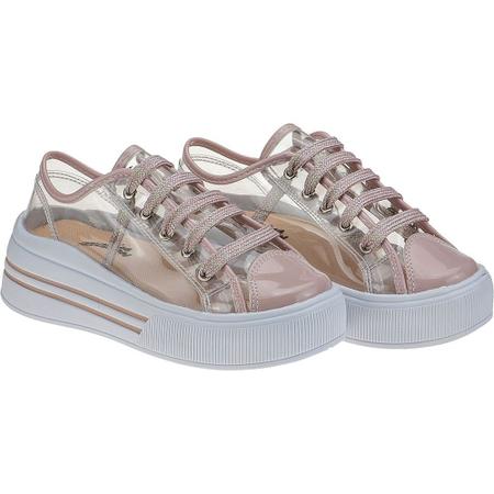 Tenis flatform on sale transparente