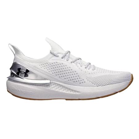 Imagem de Tênis Under Armour Charged Quicker Corrida Branco e Prata - Masculino