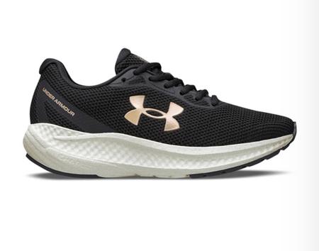 Tênis Under Armour Charged Wing Feminino Preto e Dourado - Compre Agora