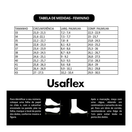 Tênis Usaflex Feminino Slip On Zíper Lateral AJ0303 Imagem de Tênis Usaflex Feminino Slip On Zíper Lateral AJ0303