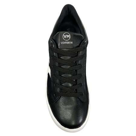Tênis Via Marte Casual Napa 23-13808 Preto Imagem de Tênis Via Marte Casual Napa 23-13808 Preto