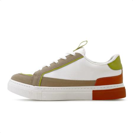 Tênis Via Uno Maçã Verde/Branco/Páprica Ref.: 1510223 Imagem de Tênis Via Uno Maçã Verde/Branco/Páprica Ref.: 1510223