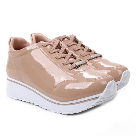 T nis Via Uno Plataforma Verniz Feminino T nis Feminino