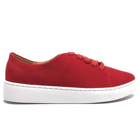 Tenis vermelho camurça best sale vizzano
