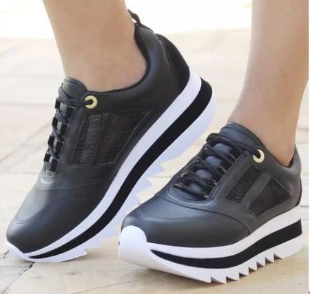 Tênis vizzano listras best sale preto