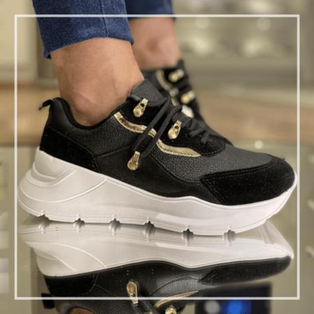 Tênis vizzano chunky plataforma flatform 2025 metalizado feminino