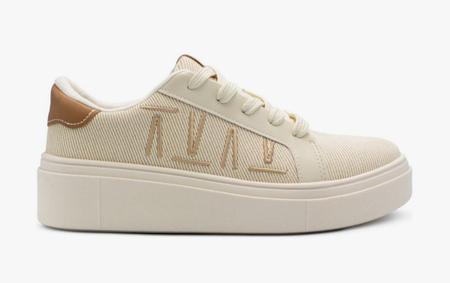 Tênis Vizzano Feminino Casual Tecido Tramado Belgica Pelica Imagem de Tênis Vizzano Feminino Casual Tecido Tramado Belgica Pelica