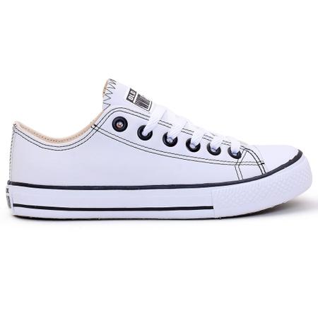 All Star Branco Couro Sintetico