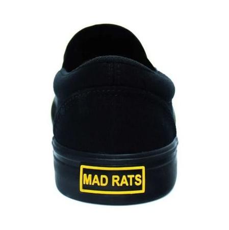 Tênis Mad Rats Slip On Xadrez - Preto+Branco