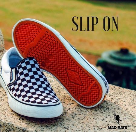 Tênis Slip On Mad Rats - Quadriculado