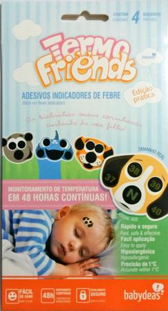 Termo Friends Monitor de Temperatura em Adesivo Babydeas com 4