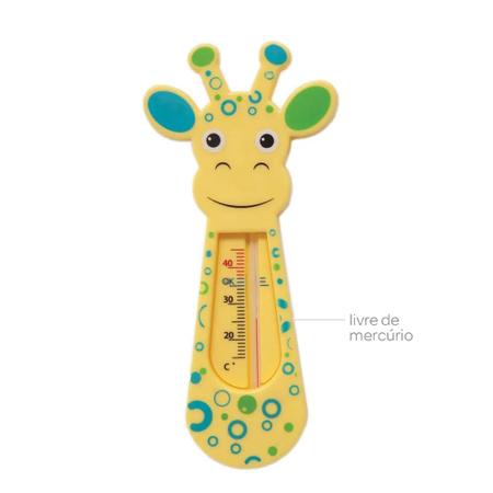 Imagem de Termômetro de Banho Banheira Flutuante Girafinha Azul Sem Mercúrio Buba