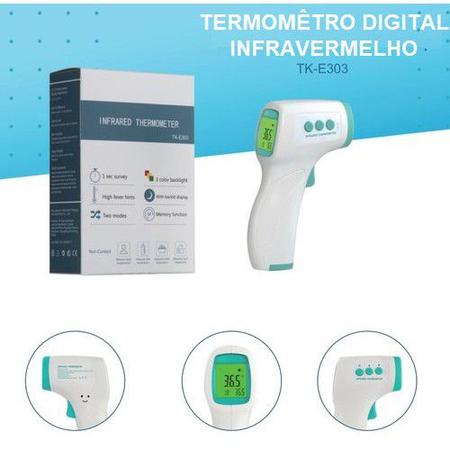 Imagem de Termômetro Digital Infravermelho - Com Indicativo visual de febre