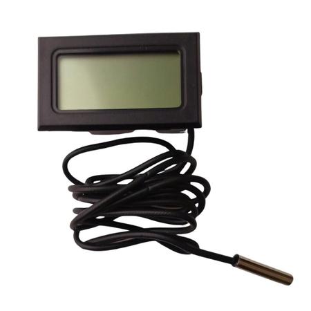 Imagem de TERMÔMETRO DIGITAL MINI LCD COM SONDA 1M  -50º+110º PRETO