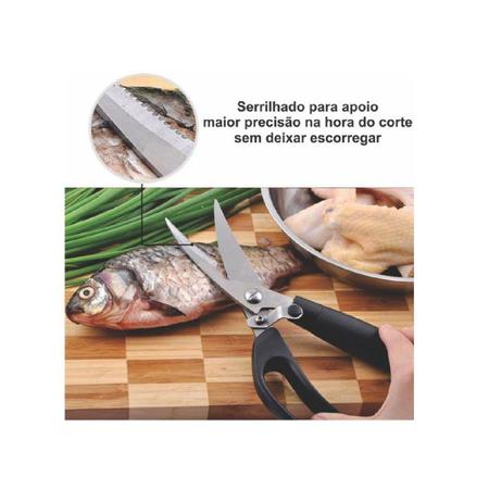 Imagem de Tesoura Cozinha Para Corta Frango Aves Peixes Multiuso