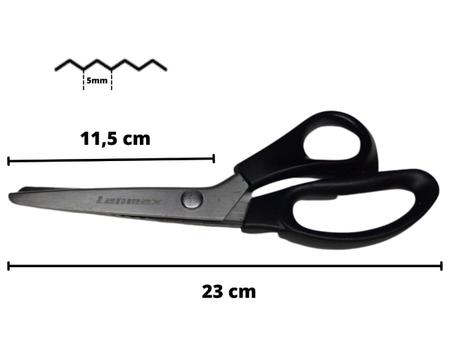 Imagem de Tesoura De Picotar Zig Zag  Profissional Ideal Para  Papel, Tecido, feltro, E.V.A scrapbook. Cabo ergonômico Lanmax Presente Dia das Mães