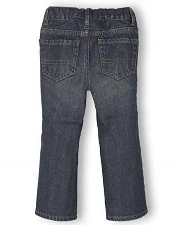 Imagem de The Children's Place Baby Boys and Toddler Boys Basic Bootcut Jeans, Dry Indigo, 3T